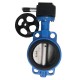 D371x-16q turbine clamp butterfly valve Worm gear Central Line cast iron butterfly valve