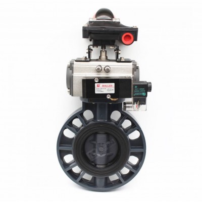 Hot Selling Pneumatic Pvc Plastic Butterfly Valve