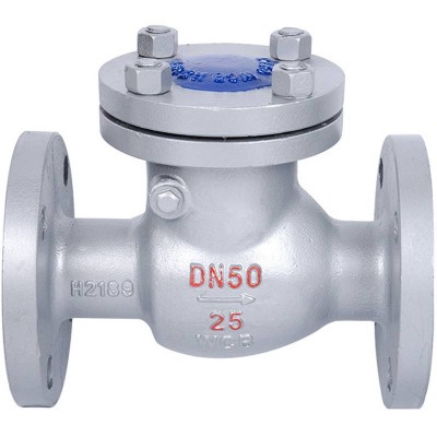 High Temperature Steam Water One-way Check 100 Swing Type Cast Steel Flange Check Valve